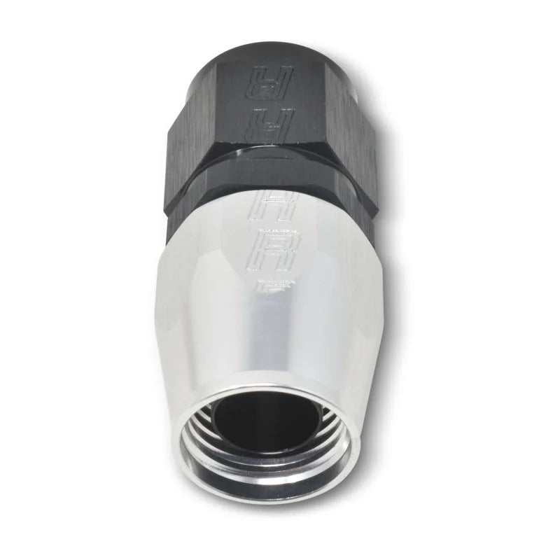 Russell Performance -12 AN Black/Silver Straight Full Flow Hose End - Installation View
