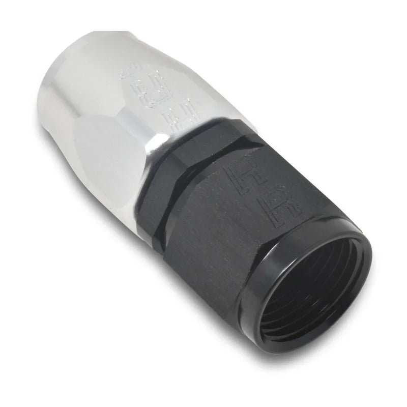 Russell Performance -12 AN Black/Silver Straight Full Flow Hose End - Additional View 9