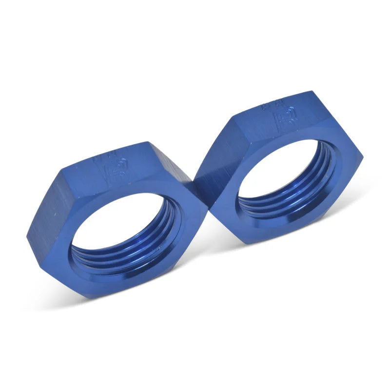 Russell Performance -12 AN Bulkhead Nuts 1 1/16in -12 Thread Size (Blue) - Additional View 7