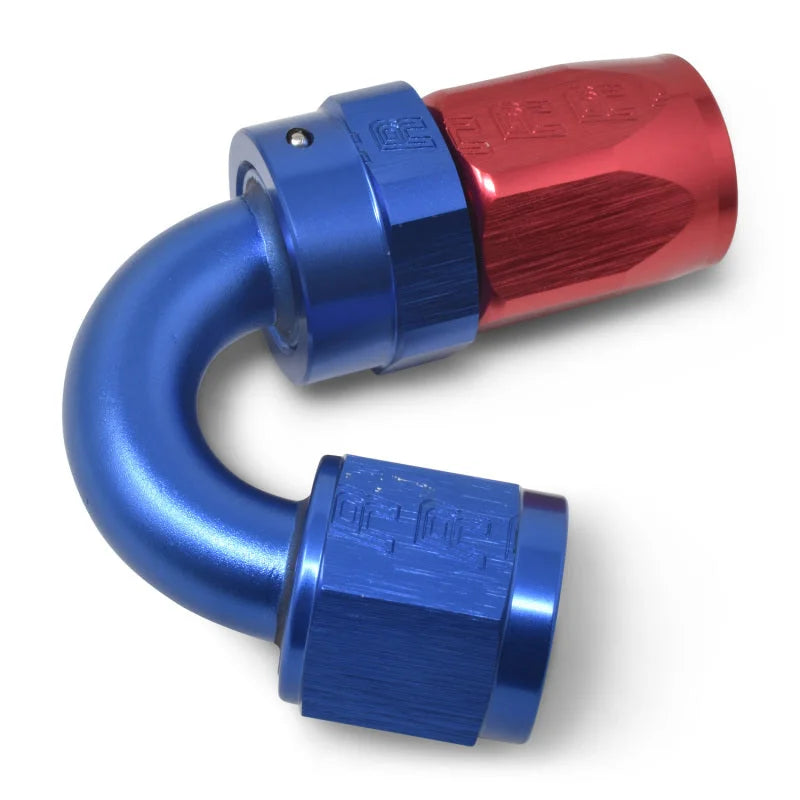 Russell Performance -12 AN Red/Blue 150 Degree Full Flow Swivel Hose End (With 1-1/8in Radius) - Additional View 7