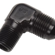 Load image into Gallery viewer, Russell Performance -12 AN to 1/2in NPT 90 Degree Flare to Pipe Adapter (Black) - Main Product View