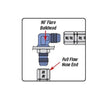 Load image into Gallery viewer, Russell Performance -12 AN to 3/4in NPT 90 Degree Flare to Pipe Adapter (Blue) - Installation View
