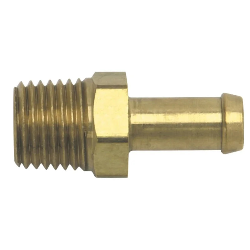 Russell Performance 1/4 NPT x 10mm Hose Single Barb Fitting - Back View