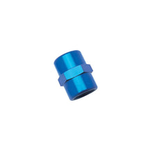 Load image into Gallery viewer, Russell Performance 1/4in Female Pipe Coupler (Blue) - Side View