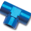 Load image into Gallery viewer, Russell Performance 1/4in Female Pipe Tee Fitting (Blue) - Back View