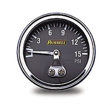Load image into Gallery viewer, Russell Performance 15 psi fuel pressure gauge (Non liquid-filled) - Main Product View