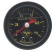 Load image into Gallery viewer, Russell Performance 15 psi fuel pressure gauge black face and case (Liquid-filled) - Side View