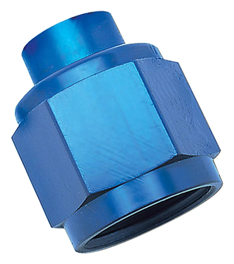 Russell Performance -16 AN Flare Cap (Blue) - Main Product View