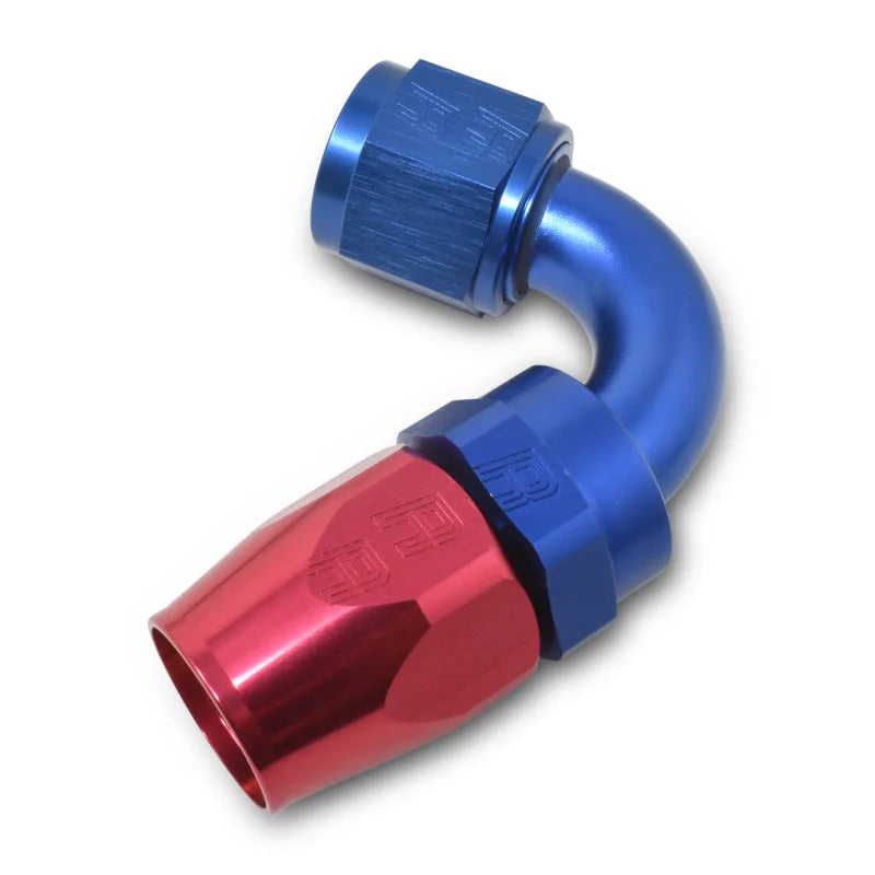 Russell Performance -16 AN Red/Blue 120 Degree Full Flow Swivel Hose End (With 1-1/2in Radius) - Additional View 8