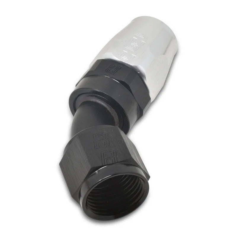Russell Performance -16 AN Silver/Black 45 Degree Full Flow Hose End - Additional View 5