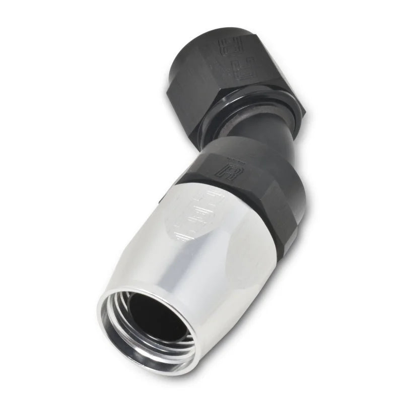 Russell Performance -16 AN Silver/Black 45 Degree Full Flow Hose End - Additional View 9