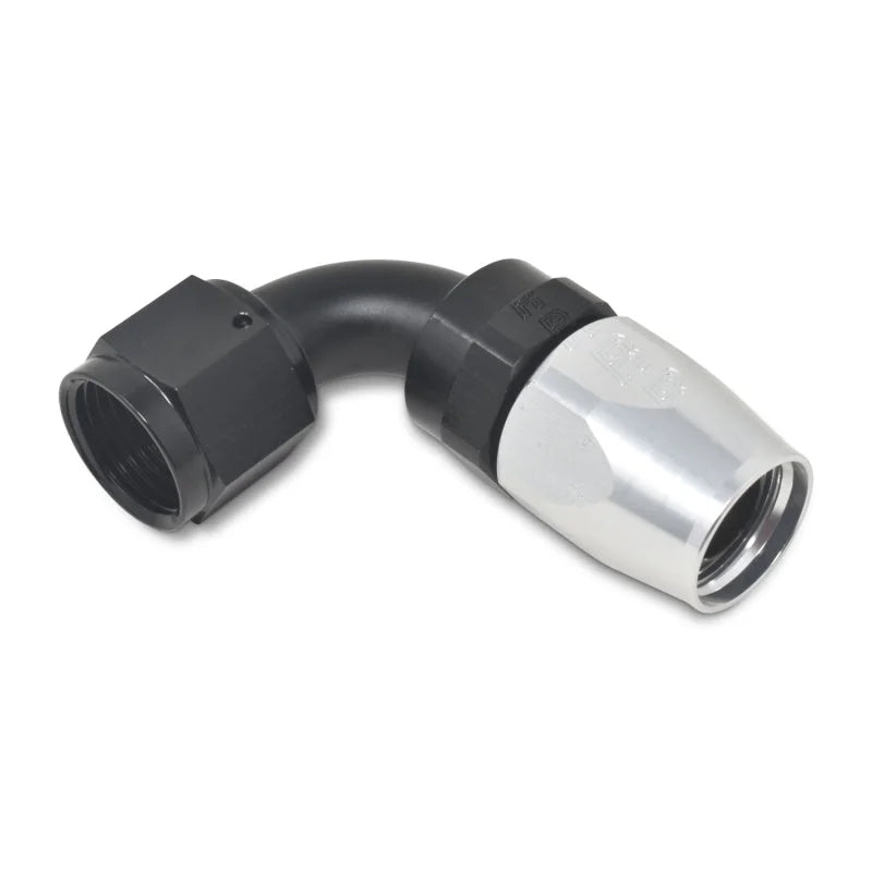 Russell Performance -16 AN Silver/Black 90 Degree Full Flow Hose End - Additional View 7