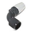 Load image into Gallery viewer, Russell Performance -16 AN Silver/Black 90 Degree Full Flow Hose End - Additional View 8