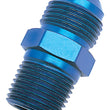 Load image into Gallery viewer, Russell Performance -16 AN to 1in NPT Straight Flare to Pipe (Blue) - Side View
