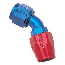 Load image into Gallery viewer, Russell Performance -16 Red/Blue 45 Degree Full Flow Hose End - Back View