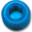 Load image into Gallery viewer, Russell Performance 1/8in Allen Socket Pipe Plug (Blue) - Side View