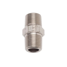 Load image into Gallery viewer, Russell Performance 1/8in Male Pipe Nipple (Blue) - Side View