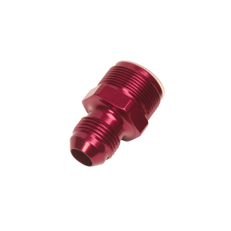 Russell Performance 1in-20 x 8 AN Male Flare Adapter (66-89 Edelbrock Q-Jets/75-89 Stock Q-Jets) - Back View