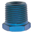 Load image into Gallery viewer, Russell Performance 1in Male to 3/4in Female Pipe Bushing Reducer (Blue) - Back View