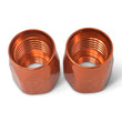 Load image into Gallery viewer, Russell Performance 2-Piece -10 AN Anodized Full Flow Swivel Hose End Sockets (Qty 2) - Orange - Additional View 7
