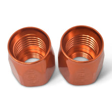 Load image into Gallery viewer, Russell Performance 2-Piece -10 AN Anodized Full Flow Swivel Hose End Sockets (Qty 2) - Orange - Additional View 7