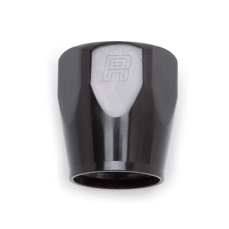 Russell Performance 2-Piece -10 AN Full Flow Swivel Hose End Sockets (Qty 2) - Polished and Black - Back View