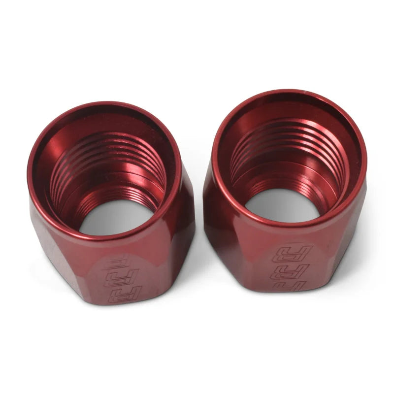 Russell Performance 2-Piece -10 AN Full Flow Swivel Hose End Sockets (Qty 2) - Polished and Red - Additional View 7