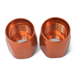 Load image into Gallery viewer, Russell Performance 2-Piece -6 AN Anodized Full Flow Swivel Hose End Sockets (Qty 2) - Orange - Additional View 8