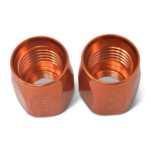 Load image into Gallery viewer, Russell Performance 2-Piece -6 AN Anodized Full Flow Swivel Hose End Sockets (Qty 2) - Orange - Additional View 8
