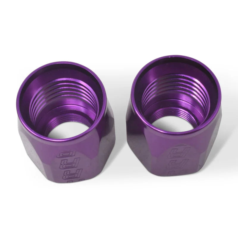 Russell Performance 2-Piece -6 AN Anodized Full Flow Swivel Hose End Sockets (Qty 2) - Purple - Additional View 6