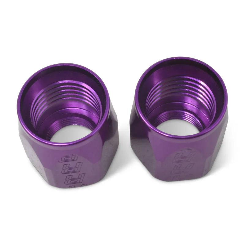 Russell Performance 2-Piece -8 AN Anodized Full Flow Swivel Hose End Sockets (Qty 2) - Purple - Additional View 8
