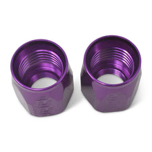 Load image into Gallery viewer, Russell Performance 2-Piece -8 AN Anodized Full Flow Swivel Hose End Sockets (Qty 2) - Purple - Additional View 8