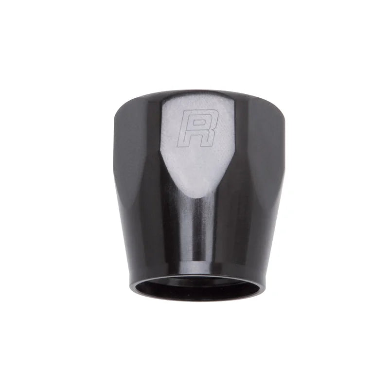 Russell Performance 2-Piece -8 AN Full Flow Swivel Hose End Sockets (Qty 2) - Polished and Black - Side View