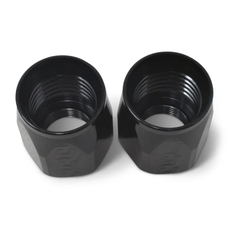 Russell Performance 2-Piece -8 AN Full Flow Swivel Hose End Sockets (Qty 2) - Polished and Black - Installation View