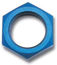 Load image into Gallery viewer, Russell Performance -3 AN Bulkhead Nuts 3/8in -24 Thread Size (Blue) - Main Product View