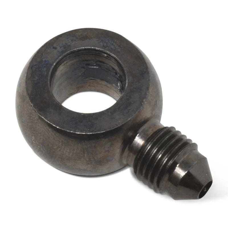 Russell Performance -3 AN SAE Adapter Fitting (Black) - Back View