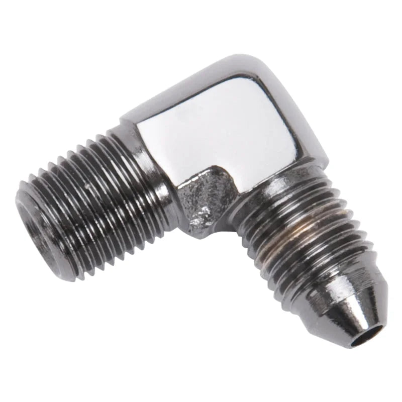 Russell Performance -3 AN SAE Brake Adapter Fitting (Black) - Back View