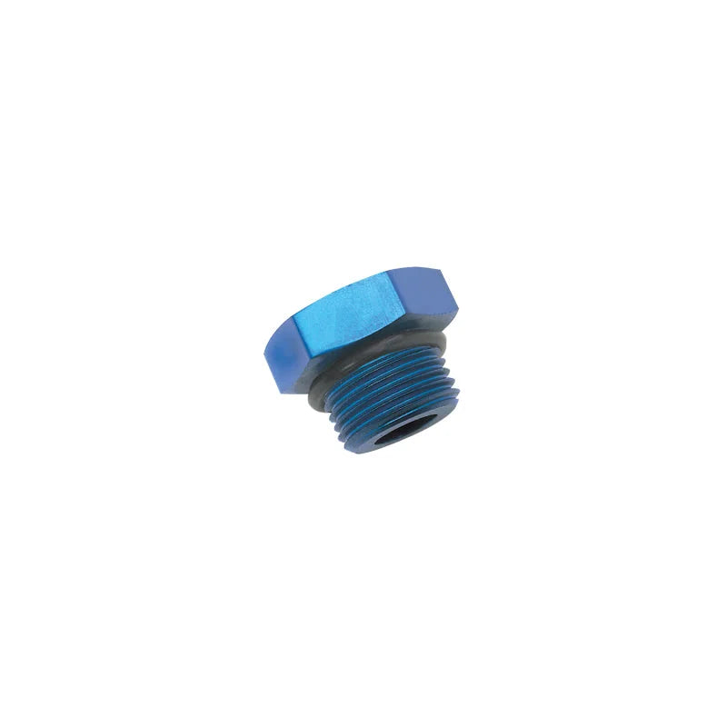 Russell Performance -3 AN Straight Thread Plug (Blue) (Blue) - Main Product View