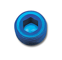 Load image into Gallery viewer, Russell Performance 3/8in Allen Socket Pipe Plug (Blue) - Back View