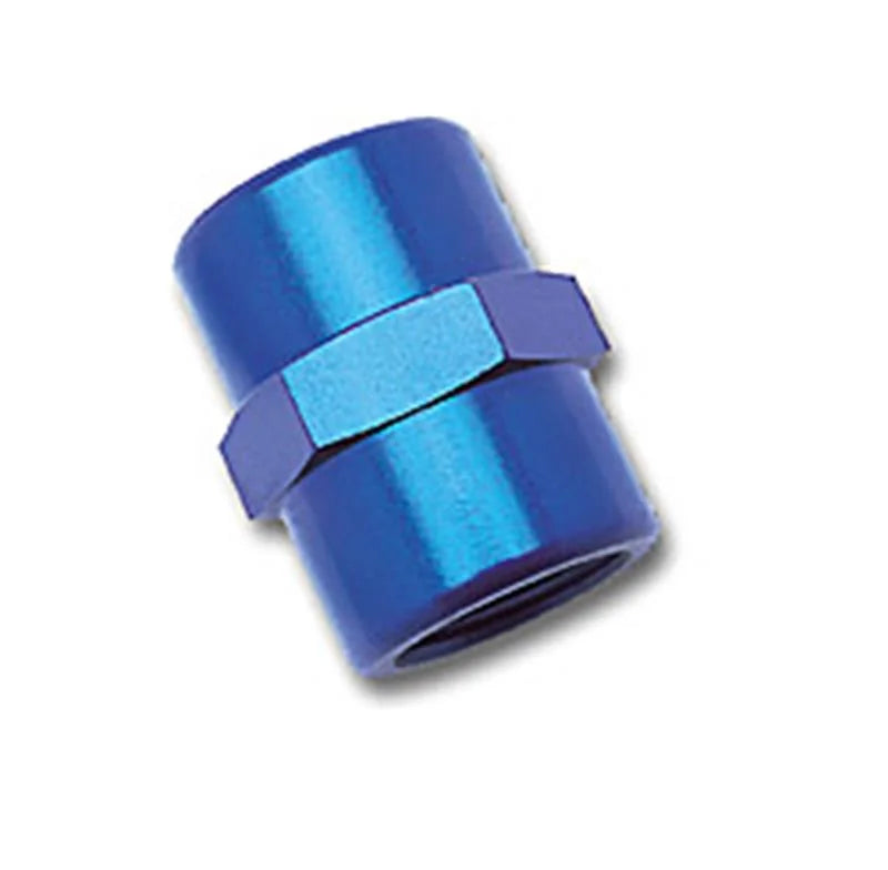 Russell Performance 3/8in Female Pipe Coupler (Blue) - Main Product View