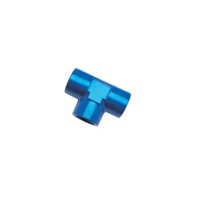 Load image into Gallery viewer, Russell Performance 3/8in Female Pipe Tee Fitting (Blue) - Main Product View