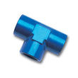 Load image into Gallery viewer, Russell Performance 3/8in Female Pipe Tee Fitting (Blue) - Side View