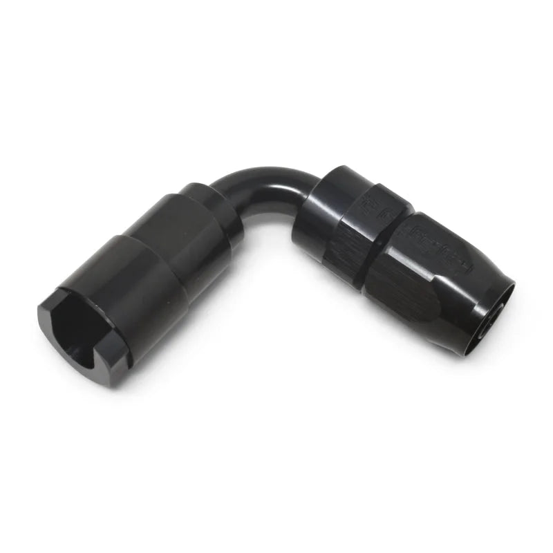 Russell Performance 3/8in SAE Quick Disc Female to -6 Hose Black 90 Degree Hose End - Additional View 8