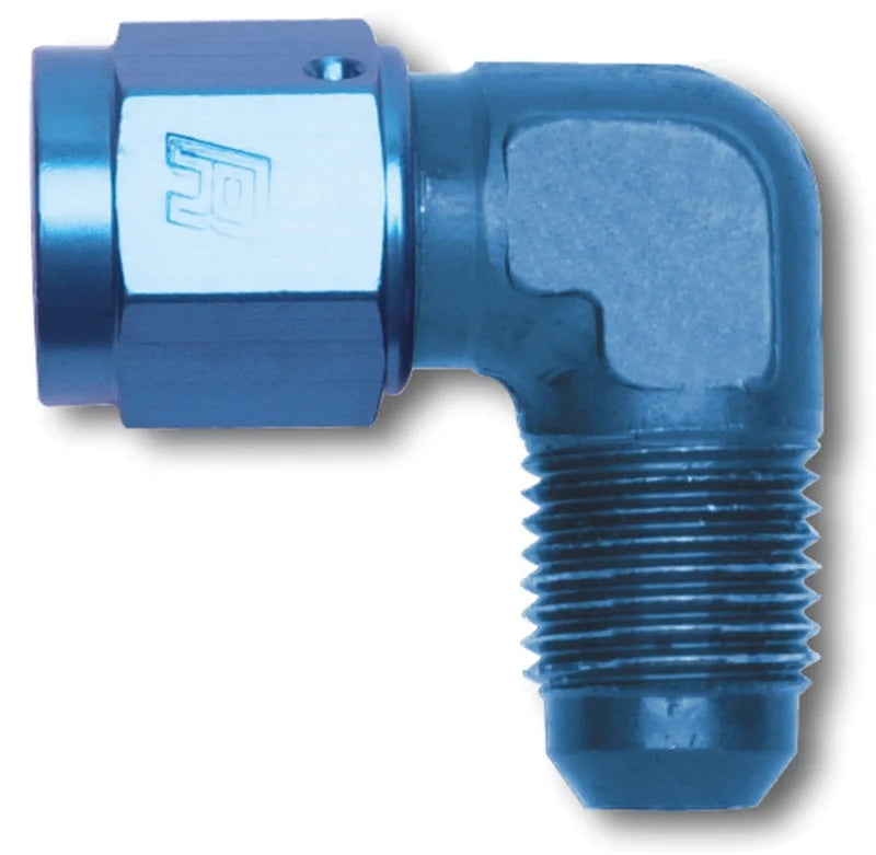 Russell Performance -4 AN 90 Degree Male AN to Female AN Fitting - Side View