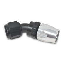 Load image into Gallery viewer, Russell Performance -4 AN Black/Silver 45 Degree Full Flow Hose End - Additional View 7