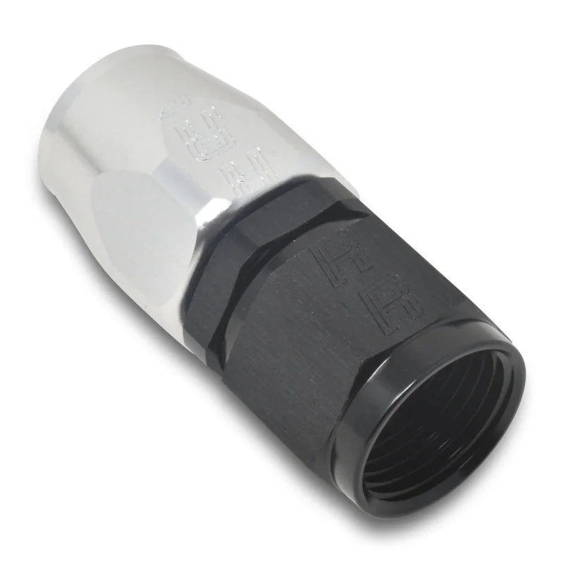 Russell Performance -4 AN Black/Silver Straight Full Flow Hose End - Additional View 7