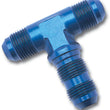 Load image into Gallery viewer, Russell Performance -4 AN Flare Bulkhead Tee Fitting (Blue) - Main Product View