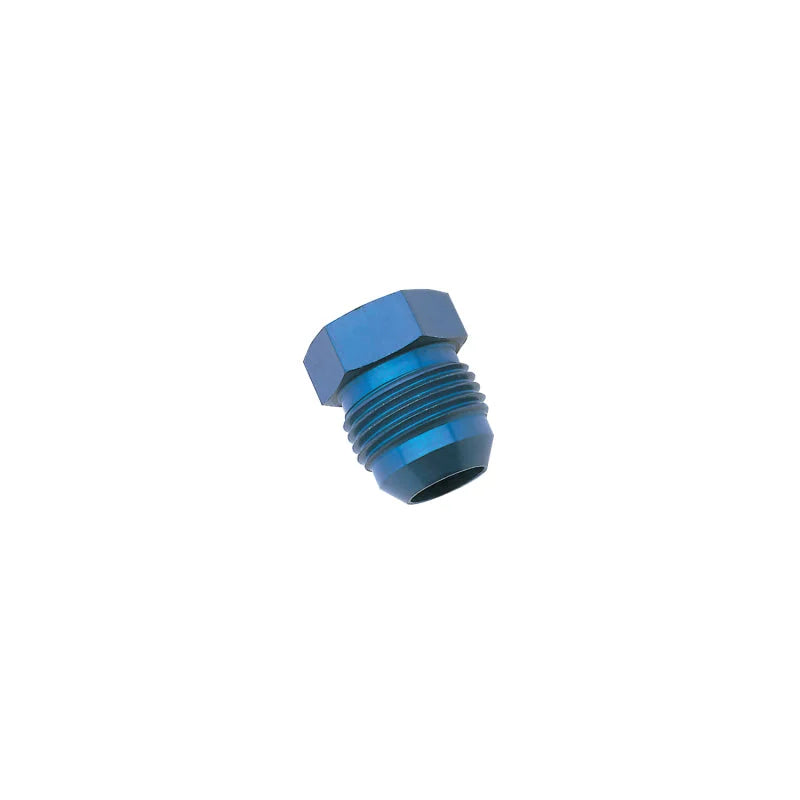 Russell Performance -4 AN Flare Plug (Blue) - Installation View