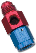Load image into Gallery viewer, Russell Performance -4 AN Fuel Pressure Take off (Red/Blue) - Side View