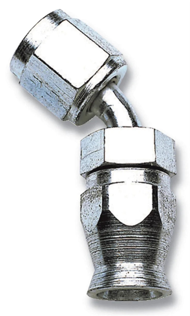 Russell Performance -4 AN PowerFlex 45 Degree Hose End - Side View